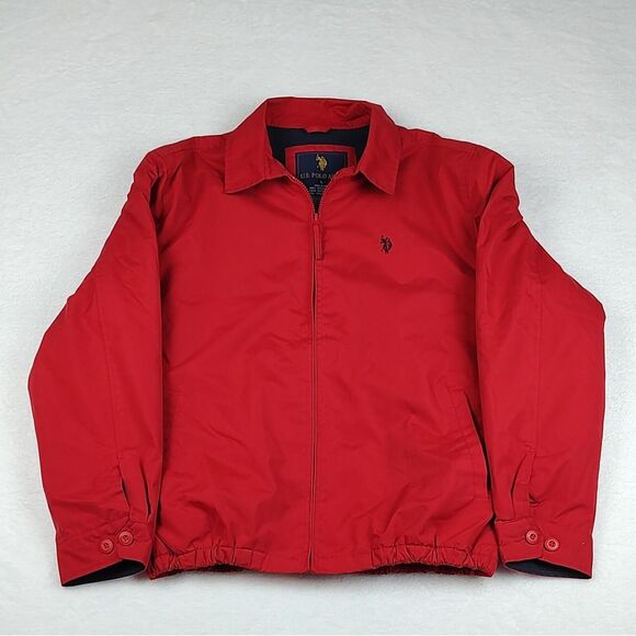 U.S. Polo Assn. Other - U.S. Polo Assn. Red Size Large Mens Zip Up Lined Light Jacket